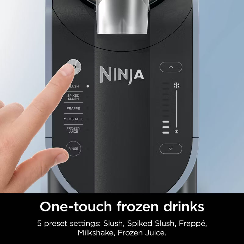 Ninja SLUSHi 88oz Professional Frozen Drink Maker with RapidChill Technology 5 Preset Programs Gray FS301