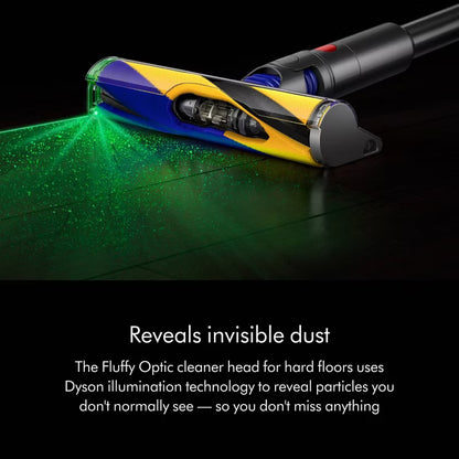 Dyson Detect Cordless Stick Vacuum V15 9.8" Cleaning Path Yellow/Silver